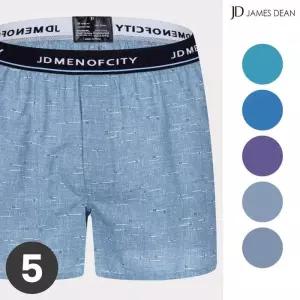 [제임스딘]제임스딘 남자트렁크팬티세트 순면 사각팬티 아웃밴드 5매 세트 편한
