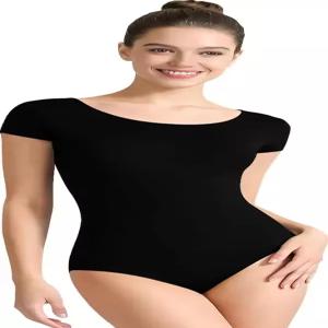 테그멕 여성 댄스 레오타드 발레 할로우 백 메시 네크라인 패널 가슴 안감