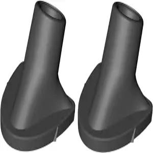 Jowxsx 2개 블랙 골프백 스탠드 교체 내마모성 고무발 필요한 클럽백 액세서리 강력한 그립 설치가 용이한