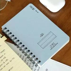 [문구/오피스] 6색 노트 수첩 내지 스프링 유선 스카이 2P 94x128mm