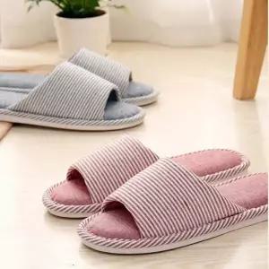 (타입 여성용 베이지)심플한 병원 거실 사무실 층간소음방지 거실화 슬리퍼