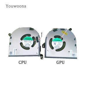 델 XPS 15 노트북 CPU GPU 냉각 FAN 9500 9510 9520 정밀 5550 5560 5570