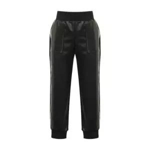 [디즈니골프][디즈니골프] 여성 밴딩 하프 페이크 레더 조거 팬츠 DN3LPA008