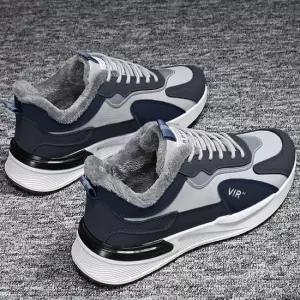 남자 2컬러 겨울 털운동화 스포티 캐주얼 털스니커즈 남자슬립온 방한신발 니트슬립온