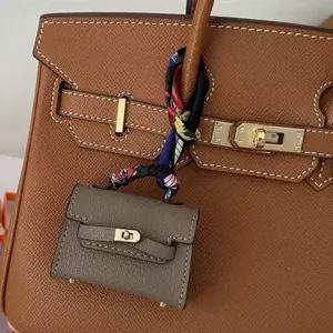 고급 가죽 스타일 미니 이어폰가방 키링 귀여운 키홀더 수납 참장식 ony8+4bhF