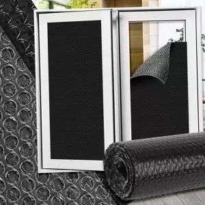 베란다 암막 시트 무점착 단열 유리창 창문 암막 시트 햇빛 차단 블라인드 단열재 에어캡 보온