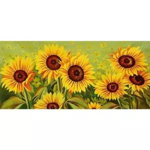 케이엠엘리 해바라기 7송이 보석십자수 (3D)(원형) 30x70