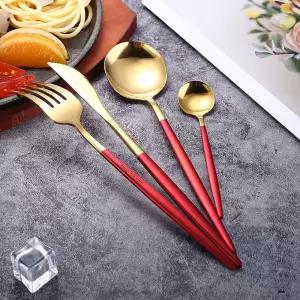 테이블앤 6인 커트러리 세트 24p 홈파티 골드 양식기