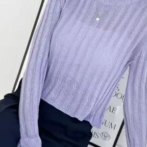 시스루 니트 봄 여름 세미크롭 여자 니트티 4색