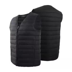 제이케이 남녀공용 경량 웰론 브이넥 패딩조끼 다운 베스트 조끼