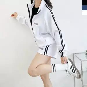 ACC SF1029W-SS1011W 여자 투라인 트랙 집업 트레이닝 자켓 3부 반바지 숏팬츠 세트