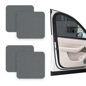 Revvugr 4PCS 차량 측면 창문 선쉐이드, 쉐이드, 자외선 차단 개인정보 보호 기능 자동 고정 부착 필름 스티커, 대부분의 차량을 위한 오토 액세서리 세척 가능 재사용 가능한 스티커