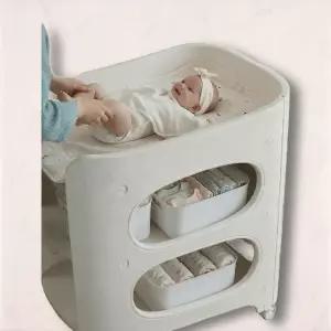 도노도노 4세대 아기 트롤리 편리한 기저귀 갈이대 방수패드 세트