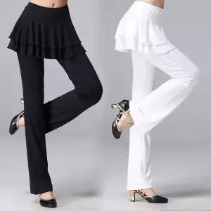 에어로빅 라인댄스바지 스포츠 치마바지 라틴댄스 왈츠 팬츠 줌바