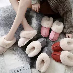 오너클랜 인기상품 스웨이드 퍼슬리퍼 따뜻한 밍크털 슬리퍼 실내화 [WAF1EDE_260422]