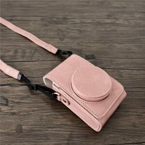 [호환품]캐논 호환 SX740 G7X2 소니호환 ZV1 LX10 리코 GR2 GR3 스트랩 범용 PU 가죽 카메라 가방 케이스