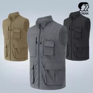 [보이투맨]HSW20A 남성 유틸리티 집업조끼 등산조끼 작업조끼_P328122090