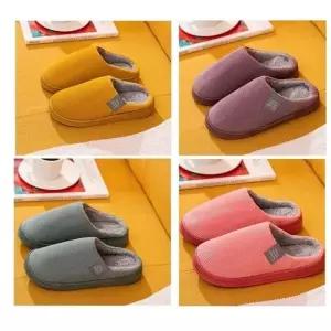 털실내화 캐주얼 털슬리퍼 겨울 남성 여성 거실화 소음방지 사무실슬리퍼