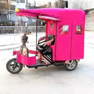 전기 세발자전거 캐노피 성인용 방수 썬쉐이드