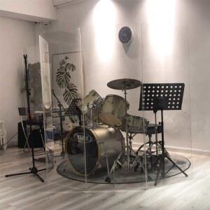 아크릴 드럼부스 파티션 방음 소음 작업실 칸막이 녹음실