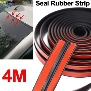 범용 고무 자동차 씰 스트립 스티커, 4m, 웨더스트립, 창문, 지붕, 바람막이, 방수, 방진, 소음 차단 보호