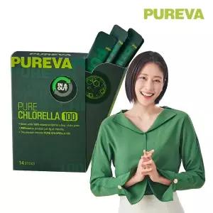이현이 퓨레바 퓨어 클로렐라100 4박스 56포 2개월분 엽록소