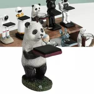 [셀러에이드]시계 스탠드 시계거치대 받침대 보관함 캐릭터 PANDA BEAR 시계 진열대