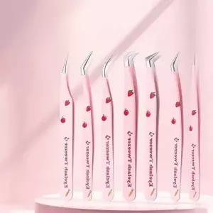 속눈썹 연장 핀셋 6종세트 셀프 족집게 트위저 네일아트 재료