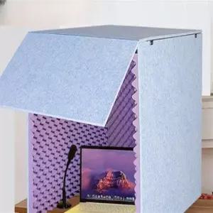 간편한 가정용 녹음 부스 가정용방음 방음부스 녹음부스 개인방음 이동식부스 방음부스가격 80x80x801050mm 외회색 내회색