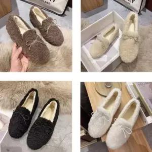 여자신발 모카신 겨울신발 여성 양털로퍼 안감퍼 뽀글이 털단화