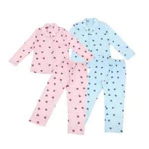 [비비안]극세사 밍크 토끼 프린트 커플 잠옷_ WP6058MP6058_BP