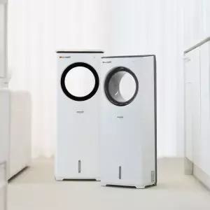 인더스 저소음 날개없는 냉풍기 에어쿨러 냉선풍기 리모컨 무드등