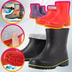 미끄럼방지 EVA 방한장화 털안감 작업용 갯바위 낚시장화 3컬러