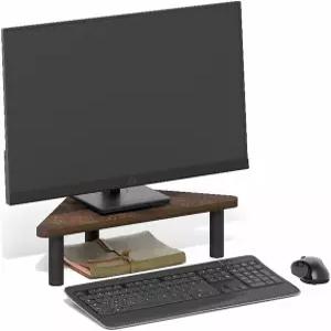 퓨리노 TURN-Tube 모니터 스탠드 라이저 19.6인치 와이드 삼각형 코너 책상용 노트북 사무실 액세서리