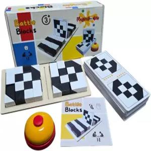 배틀 블록 퍼즐 270 STEM Critical 2인용 게임 교육적이면서도 재미있는 빠른 사고 학습 방법 공간 추론 3D