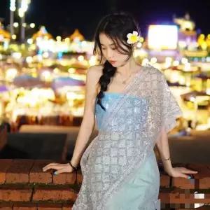 태국전통의상 방콕 쑤타이 공연 민족 전통의상 무대