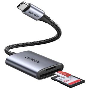 [미국배송] UGREEN USB C SD 카드 리더 TF용 2IN1 마이크로 메모리 아이폰호환 17 16 삼성호환 삼성제품호환 맥북호환 패드 트레일 게임 카메라와 호환되는 리더 타입