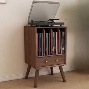 LP 보관함 턴테이블 선반 레코드 장식장 길이45 정리대 서랍형 거치대 투명