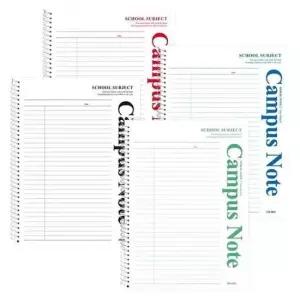 [문구/오피스] 랜덤 2세트 유선 공책 스프링 노트 5개 캠퍼스 화이트