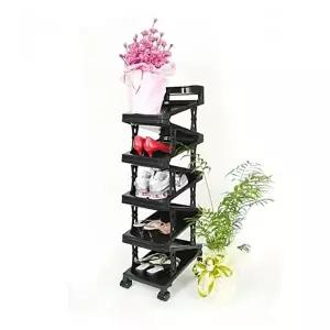 고품질 TBZ 다정 지그재그 신발장 바퀴형 9단A 플라스틱신발장 지그재그신발장 바퀴신발장 WFLV3KR