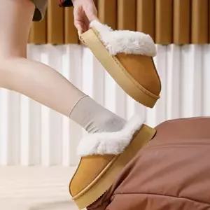 고품질 슬리퍼 베이직 클라우드 여성 퍼 트리밍 윈터슬리퍼 퍼 트리밍 윈터슬리퍼 WFLVILO