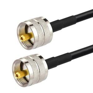 호환 에이트우드 UHF PL-259 수컷에서 UHF PL-259 플러그 피그테일 RG58 케이블 100cm/3ft HAM CB 라디오, 안테나 분석기, 더미 로드, SWR 미터용