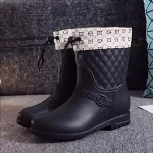 데일리 여성 레인 부츠 따뜻한 여자 방한 부츠 키높이 겨울