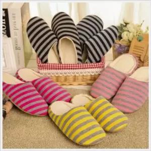 친절한탄씨 bns 줄무늬 무소음 실내 사무실 가정 학교 큐션 실내화 털실내화 털슬리퍼 겨울실내화