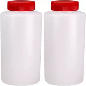 피나클 머천트 조미료 압착 병과 플립 탑 힌지 레드 캡 16온스 세트 2개 소스 드레싱 바비큐 케첩에 완벽