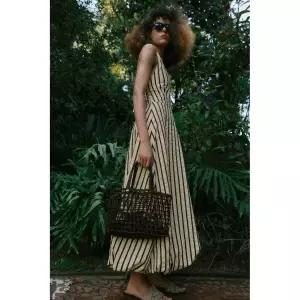 ZARA 꼬임 핸드백 - 브라운