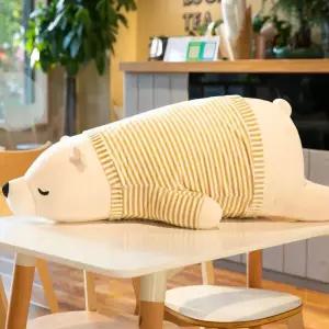 대형 잠자는 곰인형 생일 인형 수면 모찌 귀여운 안고자는인형 북극곰