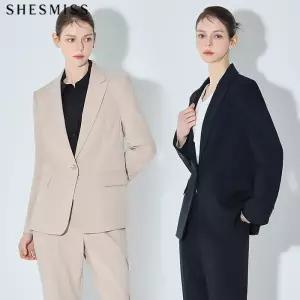 [쉬즈미스][쉬즈미스(SHESMISS)] 에센셜 피크드 라펠 셋업 재킷 (택가격 278000원)