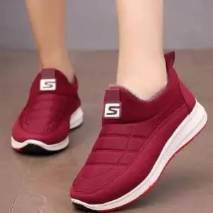 헬스화 여성 겨울철 조깅화 털안감 슬립온 방한화