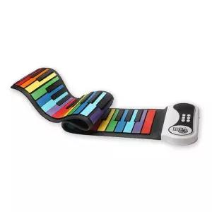 [하프클럽/브이와이]뮤키킴 휴대용 무지개 악기놀이 롤 피아노